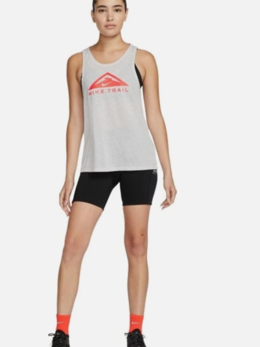 Nike Women's City Sleek TRAIL Running Tank Top (Lite Smoke Grey) Size 2XL